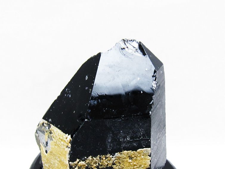 モリオン 黒水晶 原石 山東省産 台座付属 一点物 181-4480