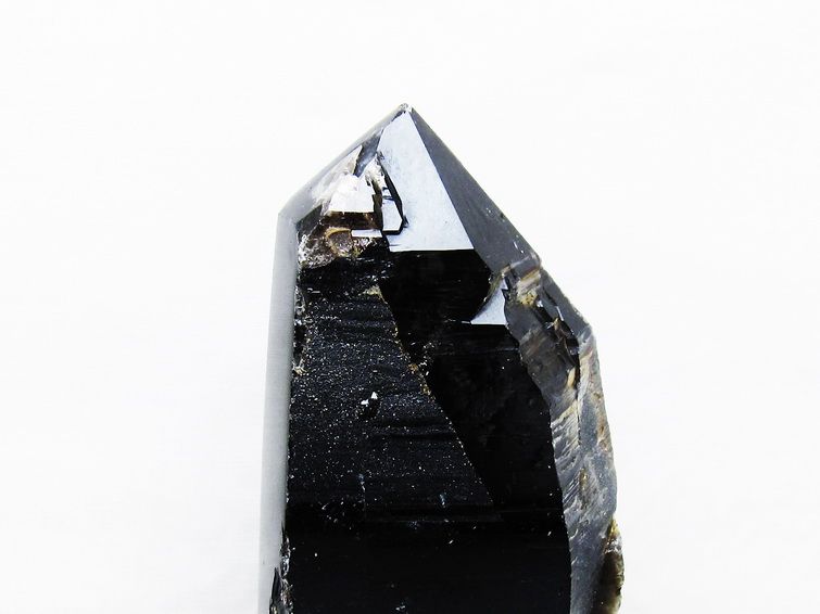 1Kg モリオン 黒水晶 原石 山東省産 台座付属 一点物 181-4482
