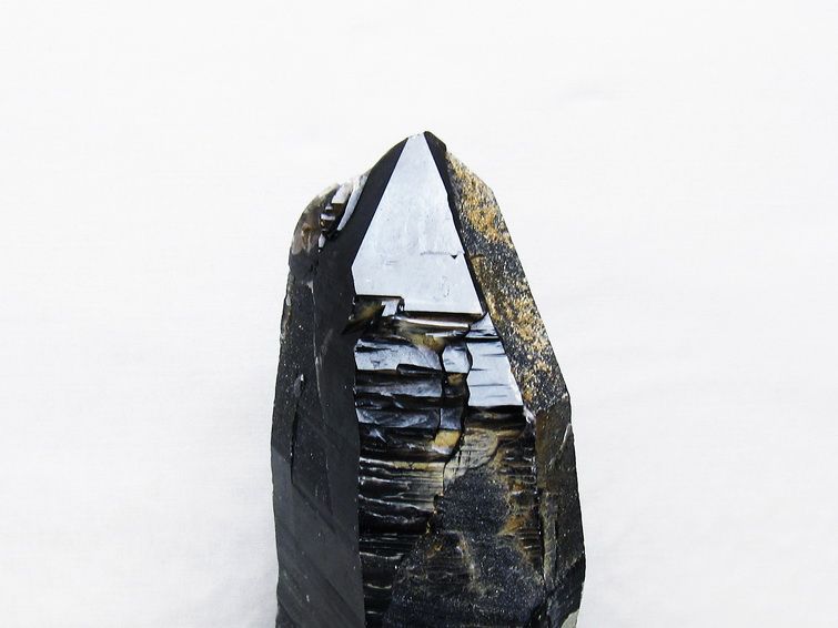 1Kg モリオン 黒水晶 原石 山東省産 台座付属 一点物 181-4482