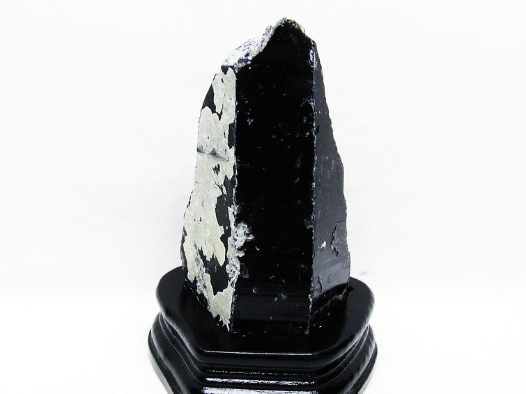 モリオン 黒水晶 原石 山東省産 台座付属 一点物 181-4483