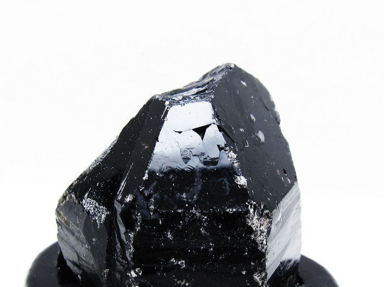 モリオン 原石 黒水晶 原石 山東省産 台座付属 一点物 181-4490