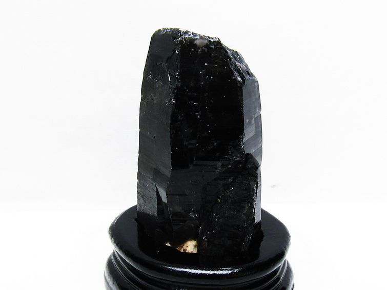 モリオン 原石 黒水晶 原石 山東省産 台座付属 一点物 181-4500