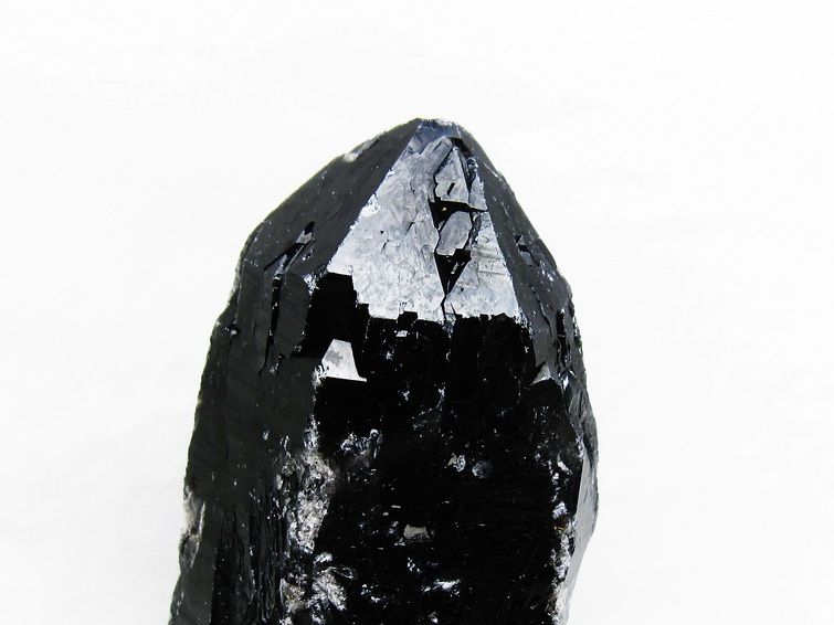モリオン 原石 黒水晶 原石 山東省産 台座付属 一点物 181-4501