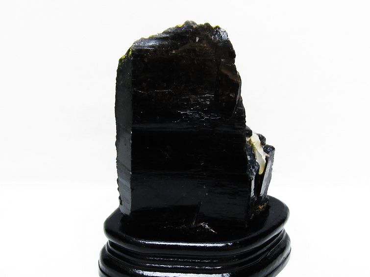 モリオン 原石 黒水晶 原石 山東省産 台座付属 一点物 181-4504