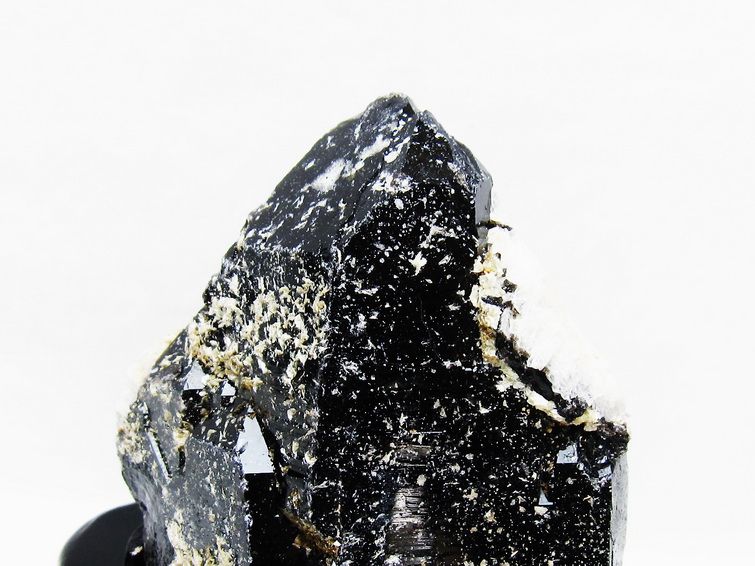 黒水晶 原石 モリオン 原石 山東省産 台座付属 一点物 181-4511