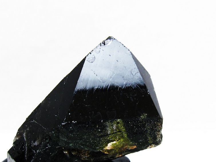 黒水晶 原石 モリオン 原石 山東省産 台座付属 一点物 181-4515