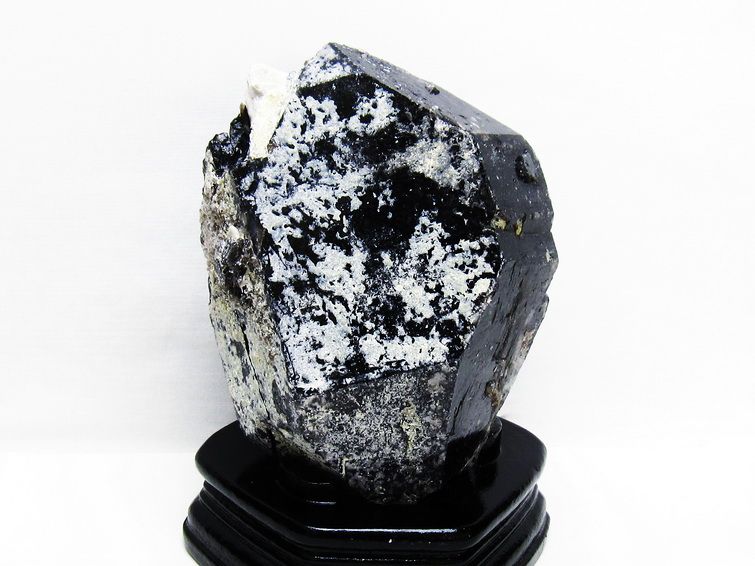 1.8Kg 黒水晶 原石 モリオン 原石 山東省産 台座付属 一点物 181-4521