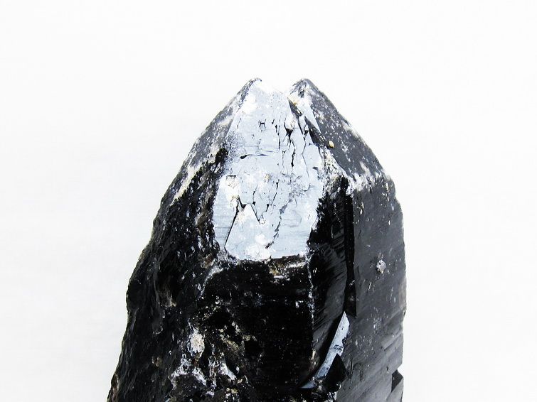 1.7Kg 黒水晶 原石 モリオン 原石 山東省産 台座付属 一点物 181-4527