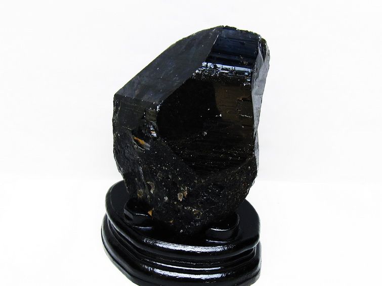 1.2Kg 黒水晶 原石 モリオン 原石 山東省産 台座付属 一点物 181-4528