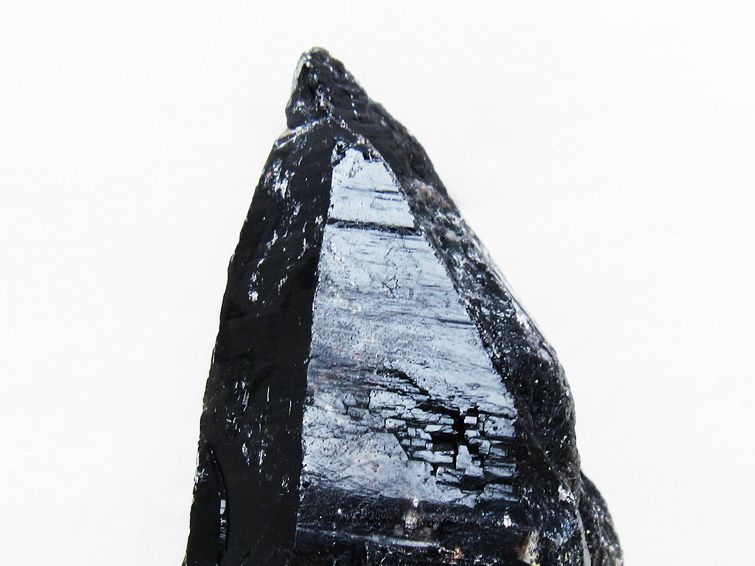 1Kg 黒水晶 原石 モリオン 原石 山東省産 台座付属 一点物 181-4529