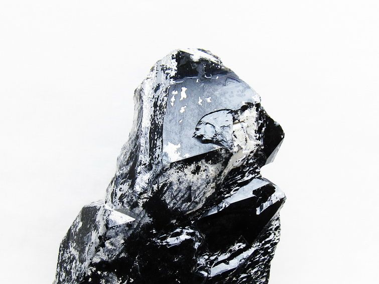 1.2Kg 黒水晶 原石 モリオン 原石 山東省産 台座付属 一点物 181-4530