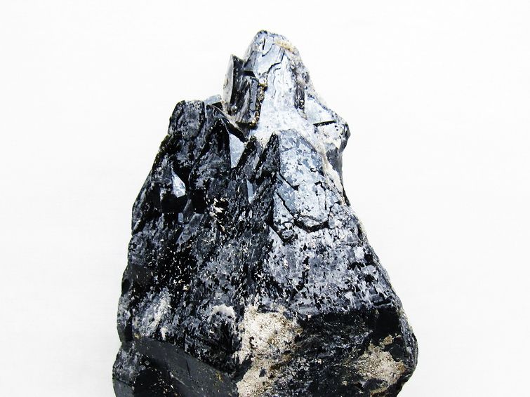 1.2Kg 黒水晶 原石 モリオン 原石 山東省産 台座付属 一点物 181-4531