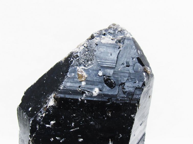 1Kg 黒水晶 原石 モリオン 原石 山東省産 台座付属 一点物 181-4534