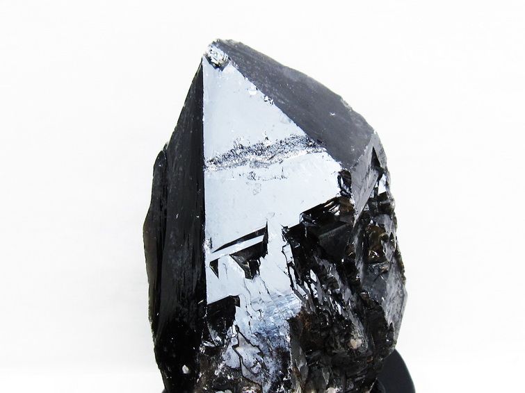 1.8Kg 黒水晶 原石 モリオン 原石 山東省産 台座付属 一点物 181-4538