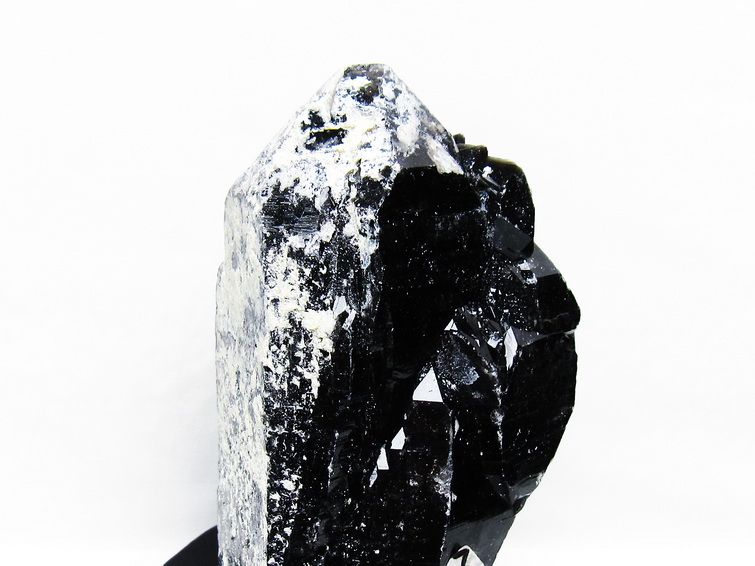 1.6Kg 黒水晶 原石 モリオン 原石 山東省産 台座付属 一点物 181-4539