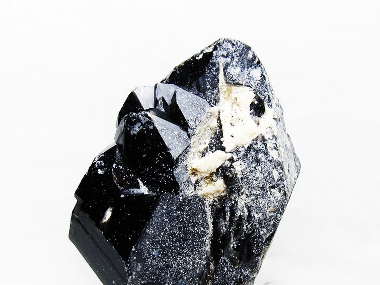 1.6Kg 黒水晶 原石 モリオン 原石 山東省産 台座付属 一点物 181-4539