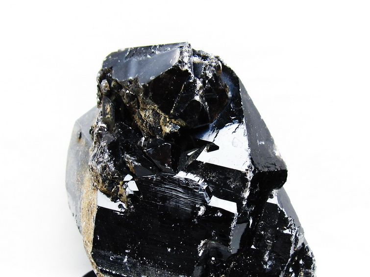 1.9Kg 黒水晶 原石 モリオン 原石 山東省産 台座付属 一点物 181-4541