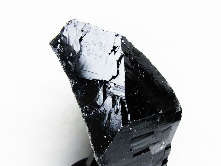 1.1Kg 黒水晶 原石 モリオン 原石 山東省産 台座付属 一点物 181-4542