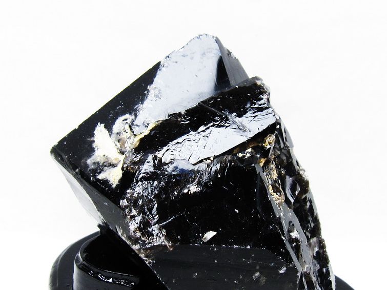 1.1Kg 黒水晶 原石 モリオン 原石 山東省産 台座付属 一点物 181-4545