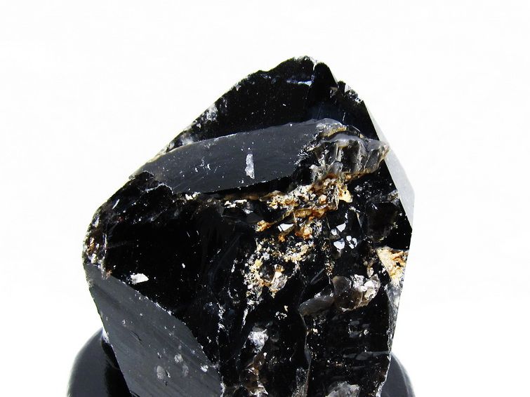 1.1Kg 黒水晶 原石 モリオン 原石 山東省産 台座付属 一点物 181-4545