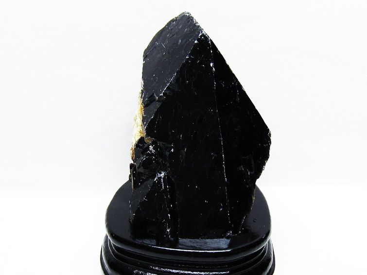1.2Kg 黒水晶 原石 モリオン 原石 山東省産 台座付属 一点物 181-4548