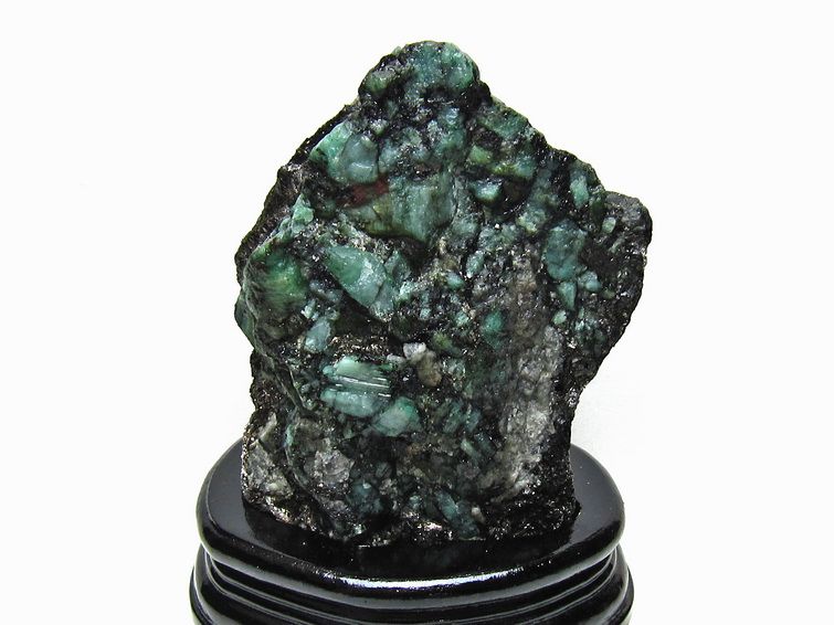 1.7Kg エメラルド 原石 台座付属 一点物 181-4673