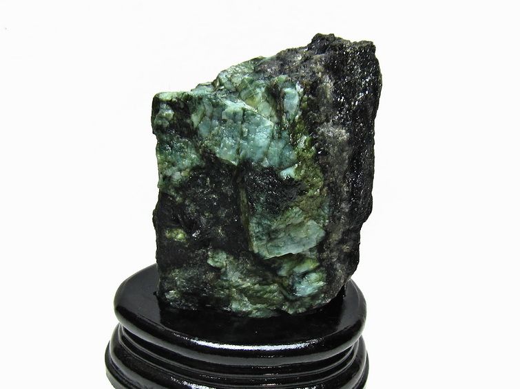 エメラルド 原石 台座付属 一点物 181-4681