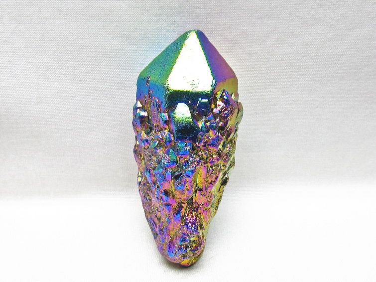 オーラクリスタル 原石 レインボーブルー エレスチャル オーラ水晶 一点物 181-4693