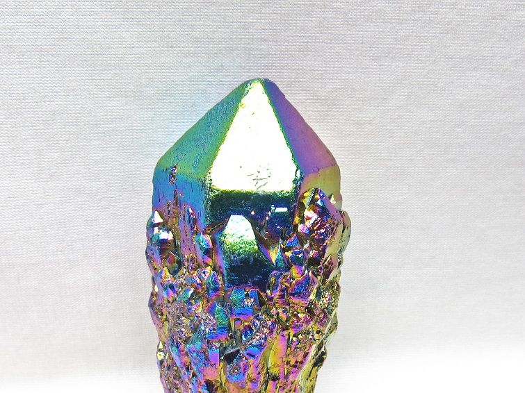 オーラクリスタル 原石 レインボーブルー エレスチャル オーラ水晶 一点物 181-4693