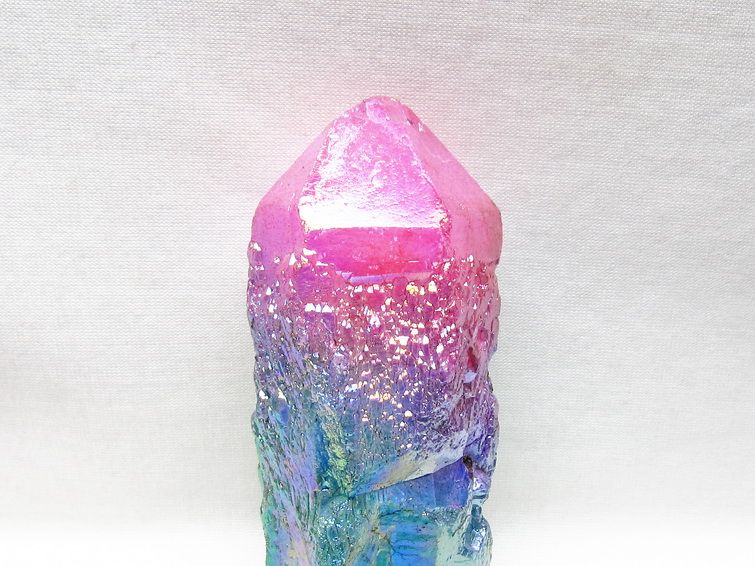 オーラクリスタル 原石 マルチカラー エレスチャル オーラ水晶 一点物 181-4694