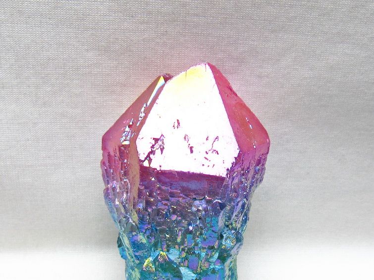 オーラクリスタル 原石 マルチカラー エレスチャル オーラ水晶 一点物 181-4697