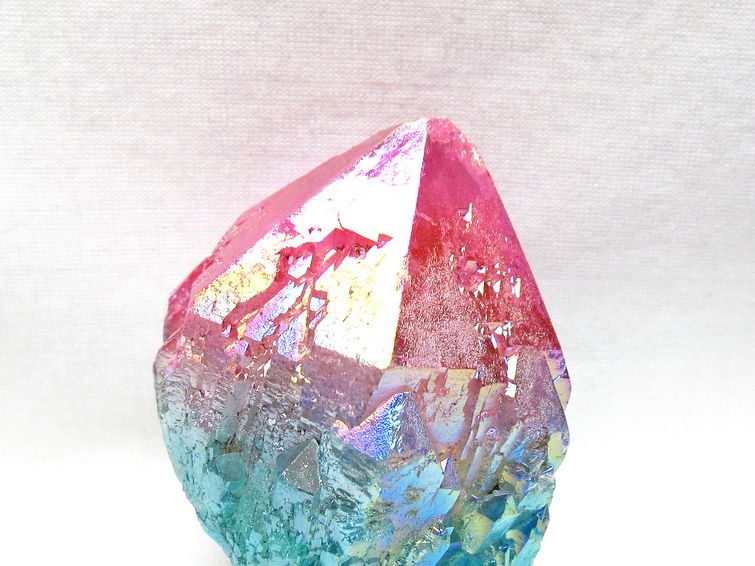 オーラクリスタル 原石 マルチカラー エレスチャル オーラ水晶 一点物 181-4700