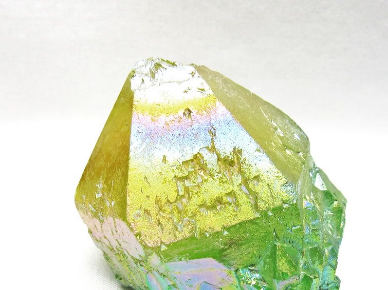 オーラクリスタル 原石 マルチカラー エレスチャル オーラ水晶 一点物 181-4702