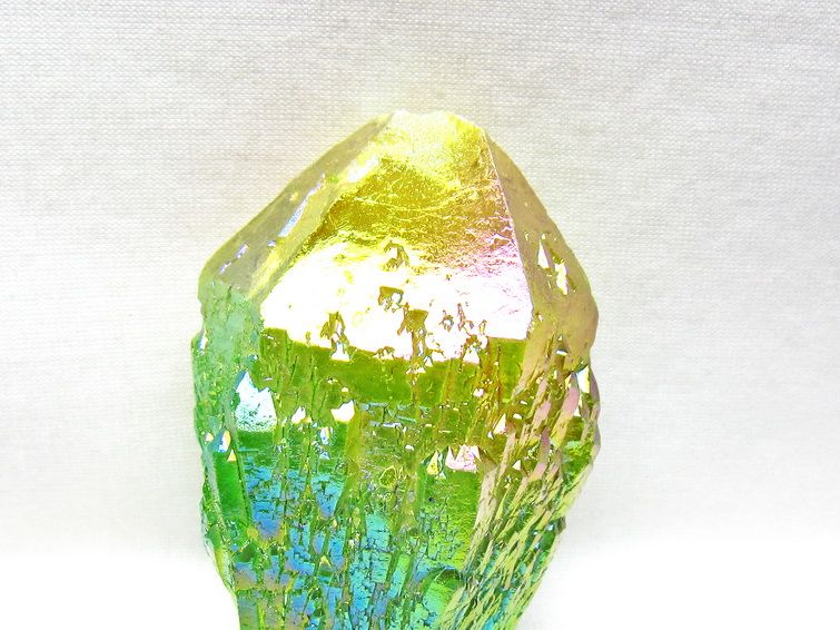 オーラクリスタル 原石 マルチカラー エレスチャル オーラ水晶 一点物 181-4703