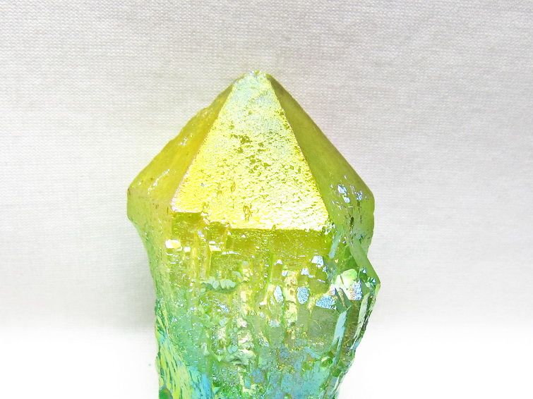 オーラクリスタル 原石 マルチカラー エレスチャル オーラ水晶 一点物 181-4705