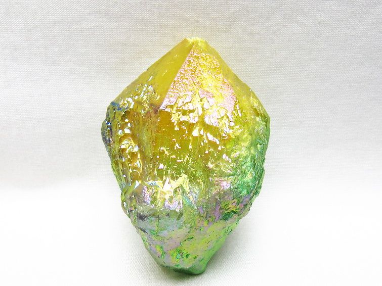 オーラクリスタル 原石 マルチカラー エレスチャル オーラ水晶 一点物 181-4707