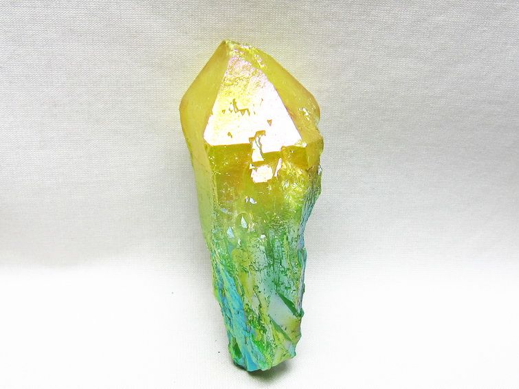 オーラクリスタル 原石 マルチカラー エレスチャル オーラ水晶 一点物 181-4708