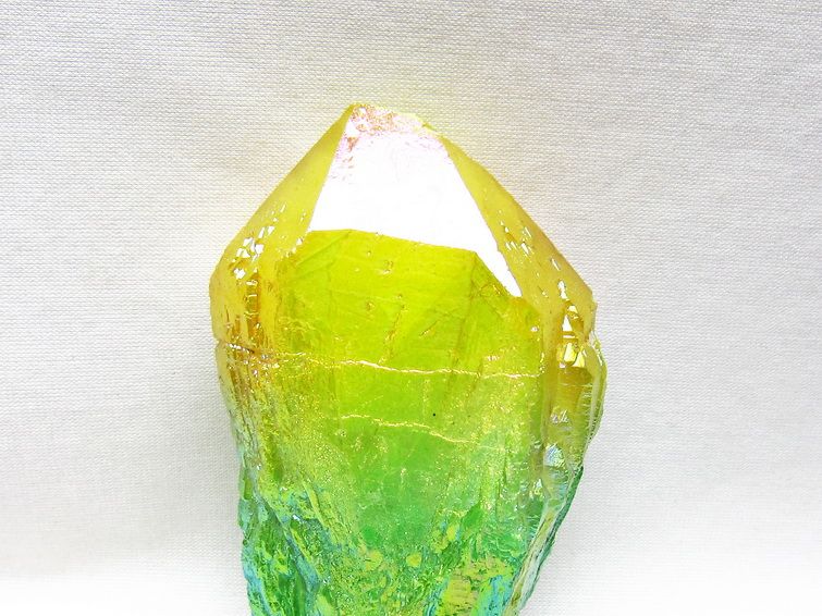 オーラクリスタル 原石 マルチカラー エレスチャル オーラ水晶 一点物 181-4708