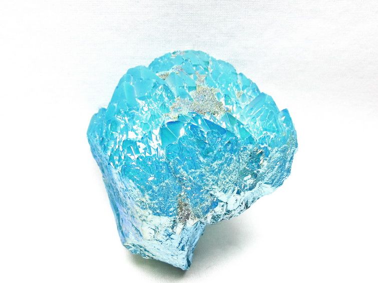 オーラクリスタル 原石 ブルー エレスチャル オーラ水晶 一点物181-4712