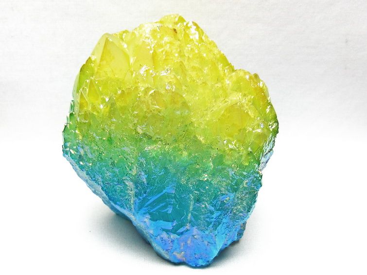 1.2Kg オーラクリスタル 原石 マルチカラー エレスチャル オーラ水晶 一点物 181-4718