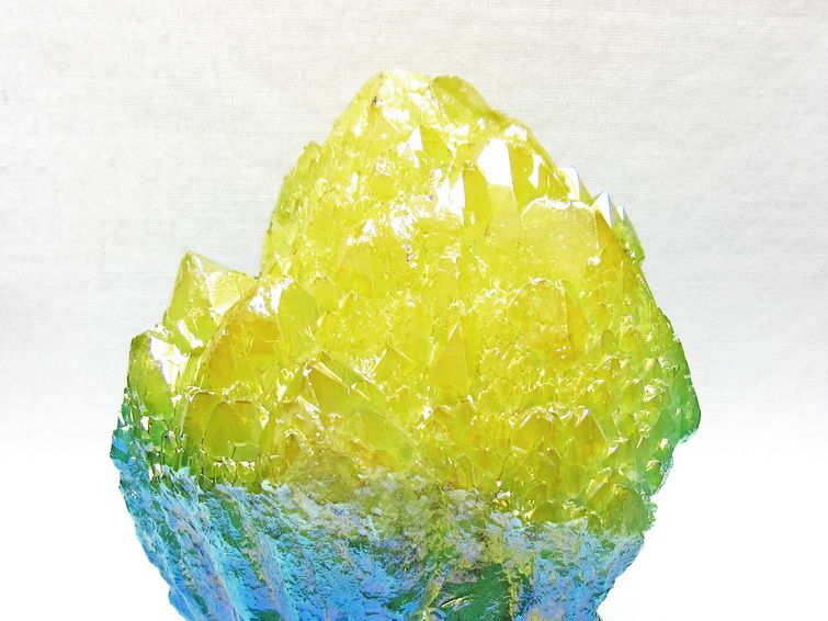 1.2Kg オーラクリスタル 原石 マルチカラー エレスチャル オーラ水晶 一点物 181-4718