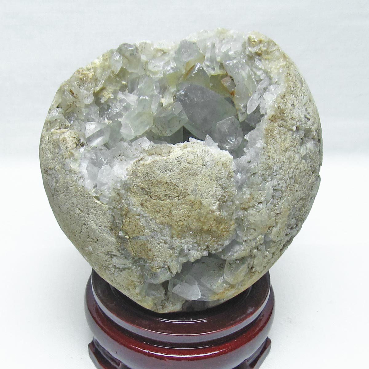 1.9Kg セレスタイト 原石 天青石 一点物 台座付属 181-4850