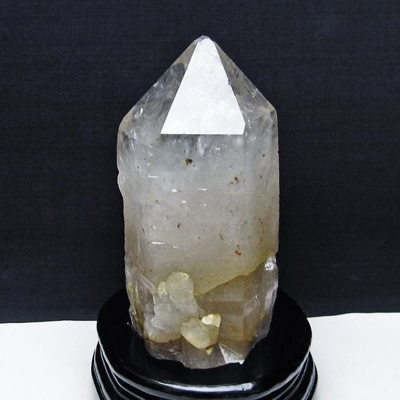 1.5Kg 水晶 原石 虹入り 台座付属 一点物 181-5609