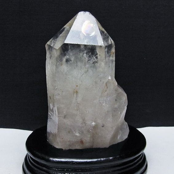 水晶 原石 虹入り 台座付属 一点物 181-5626