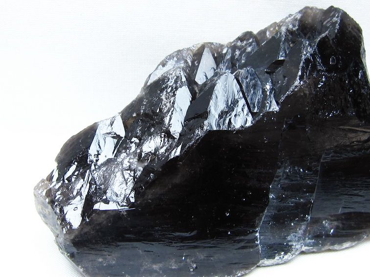 黒水晶 原石 モリオン 原石 山東省産  一点物 181-5672