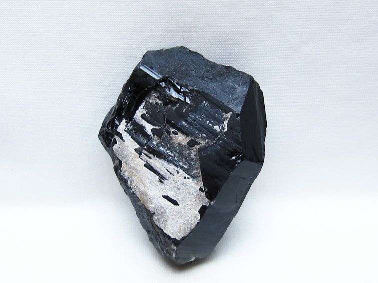 黒水晶 原石 モリオン 原石 山東省産  一点物 181-5687