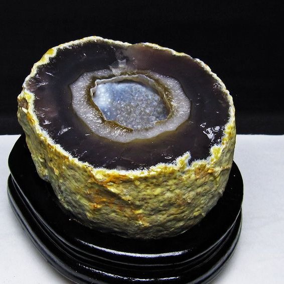 2Kg アゲート ドーム 台座付属 ジオード 原石 一点物 181-5803