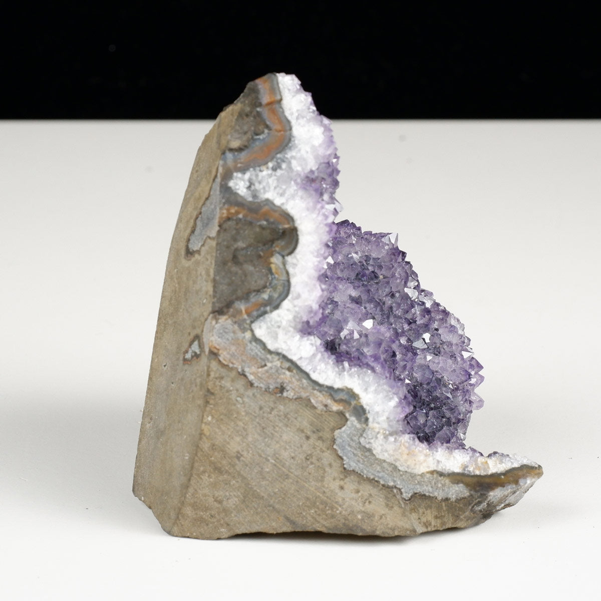 アメジスト クラスター ウルグアイ産 アメシスト 原石 ファントム 花型 一点物  182-5621