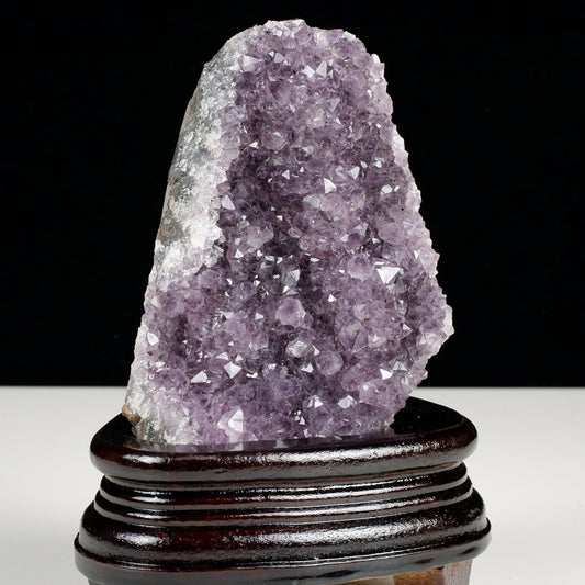 アメジスト クラスター ウルグアイ産 アメジスト 原石 置物 amethyst アメシスト 台座付属 花型 一点物  182-6230