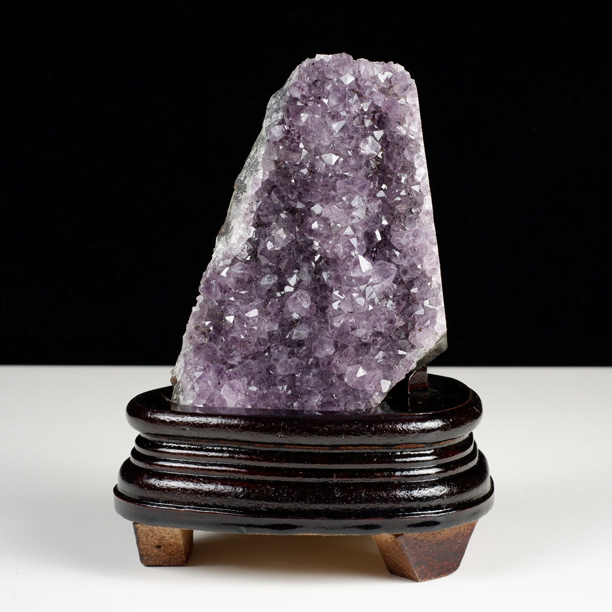 アメジスト クラスター ウルグアイ産 アメジスト 原石 置物 amethyst アメシスト 台座付属 花型 一点物  182-6230